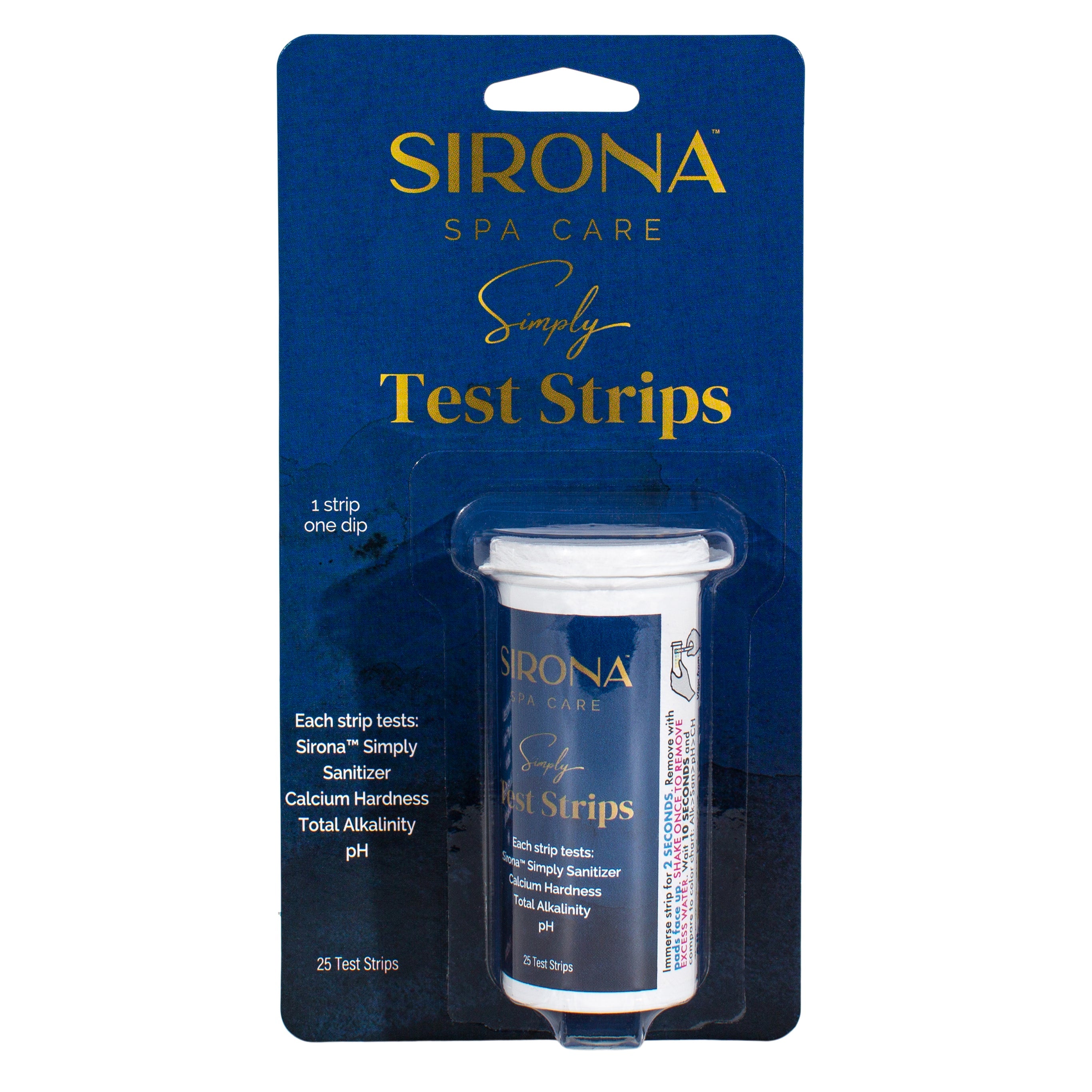 Sirona Spa Care Simply Test Strips for Spa and Hot Tub Water Testing