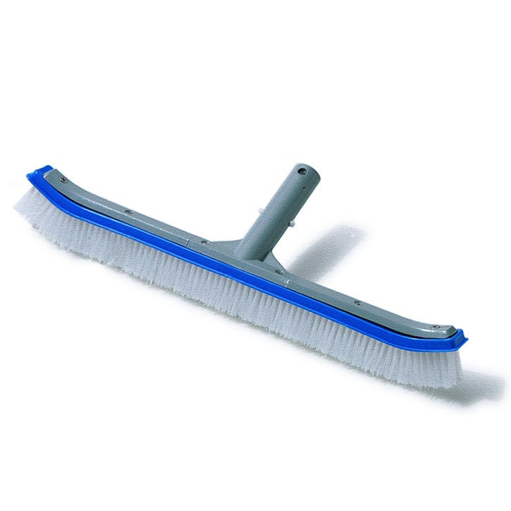 Curved 18 Inch Aluminum Pool Wall And Floor Cleaning Brush