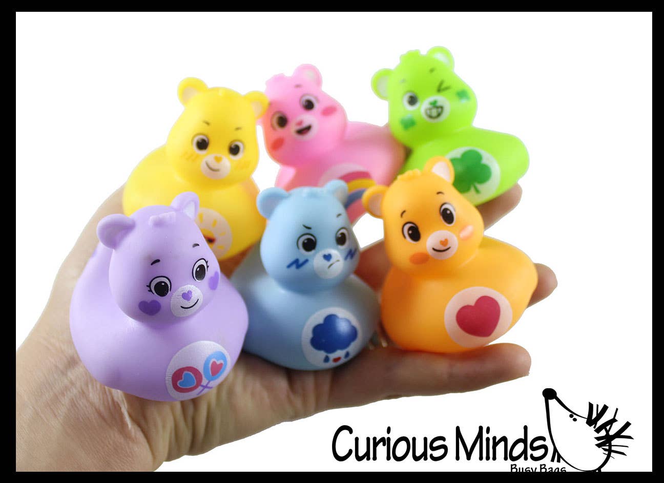 Care Bear Rubber Ducks 2 Inch 6 Print Variants Cute Novelty Gift