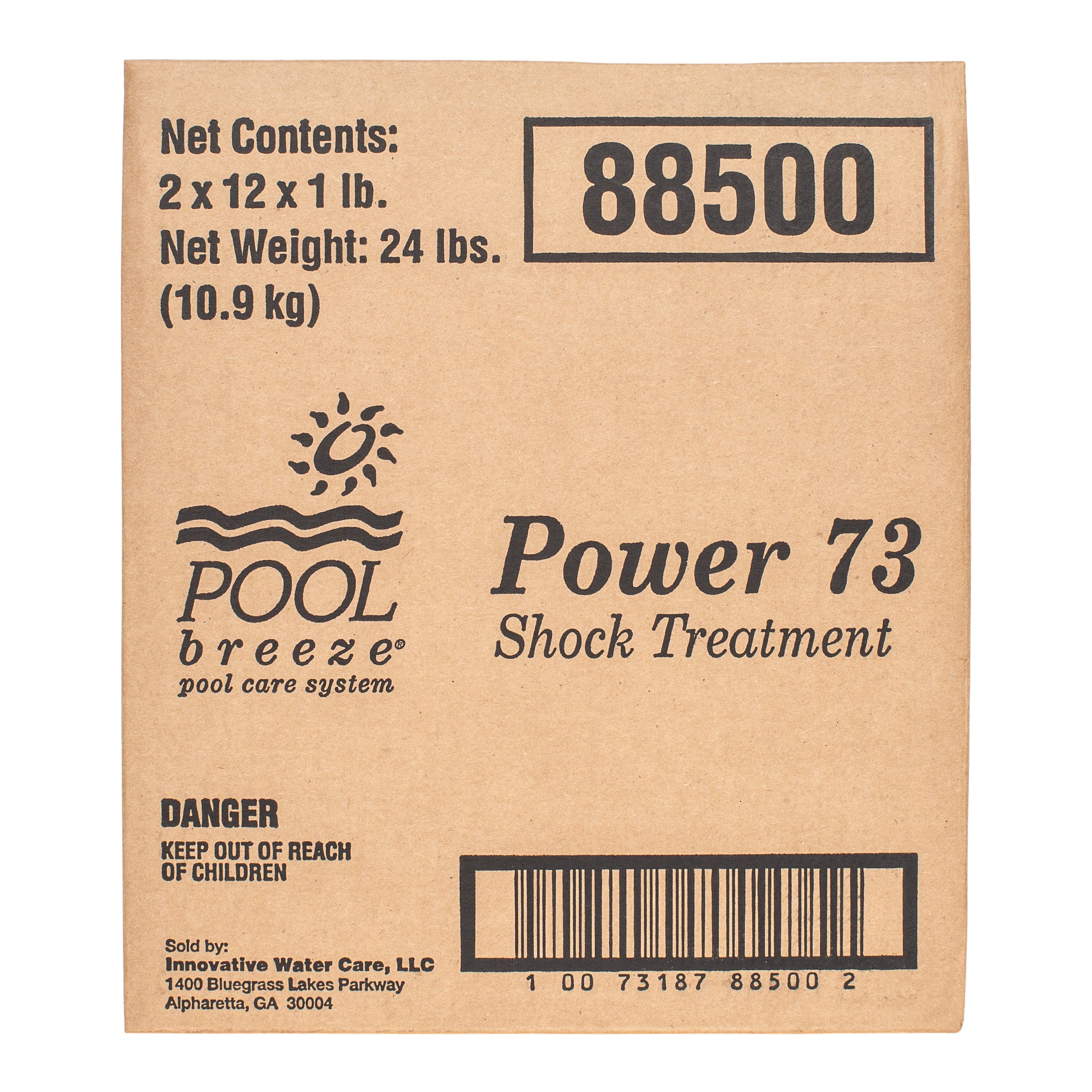 Pool Breeze Power 73 Shock Treatment for Crystal Clear Water and Algae Prevention