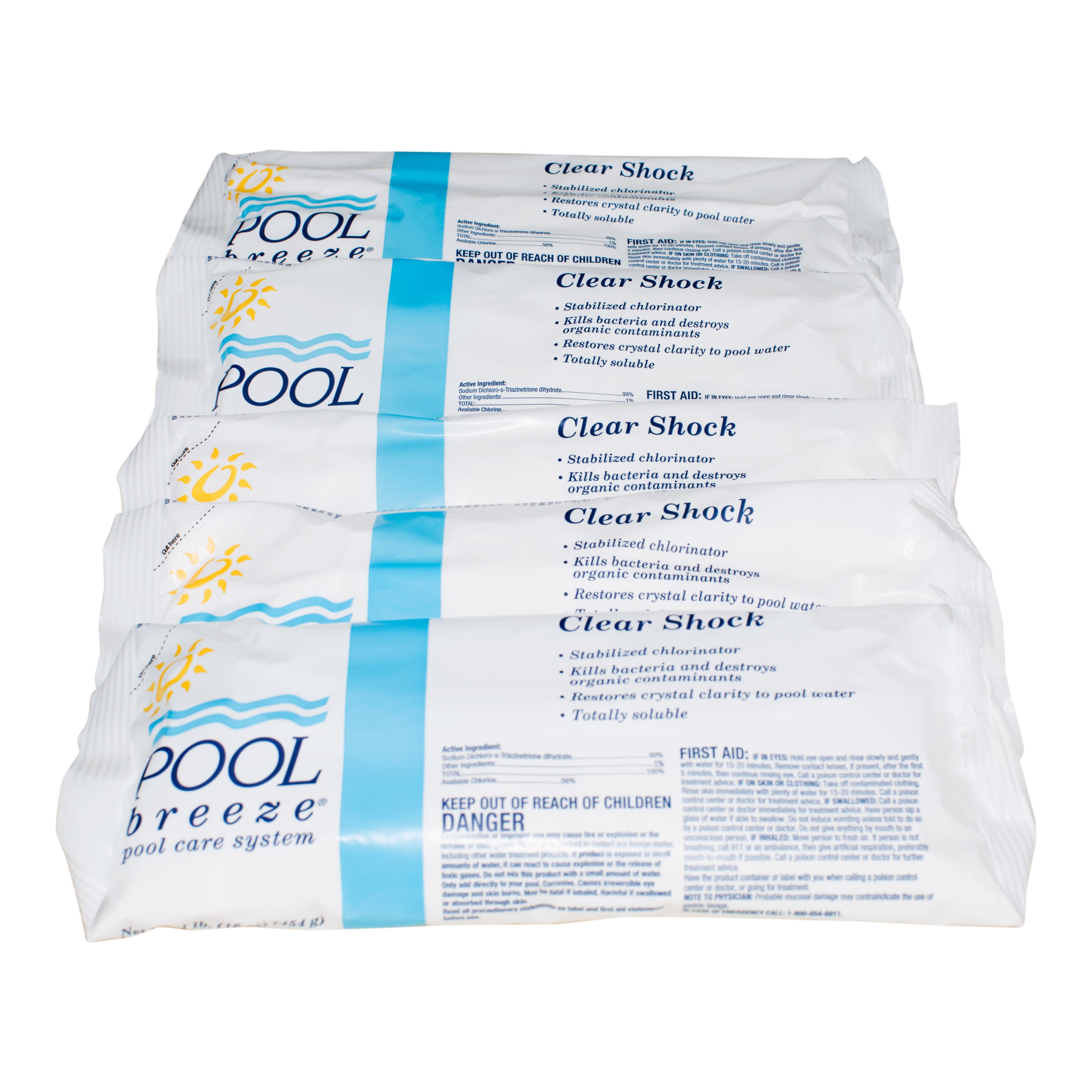 Pool Breeze Clear Shock Multi-Purpose Sanitizer for Algae and Bacteria Control