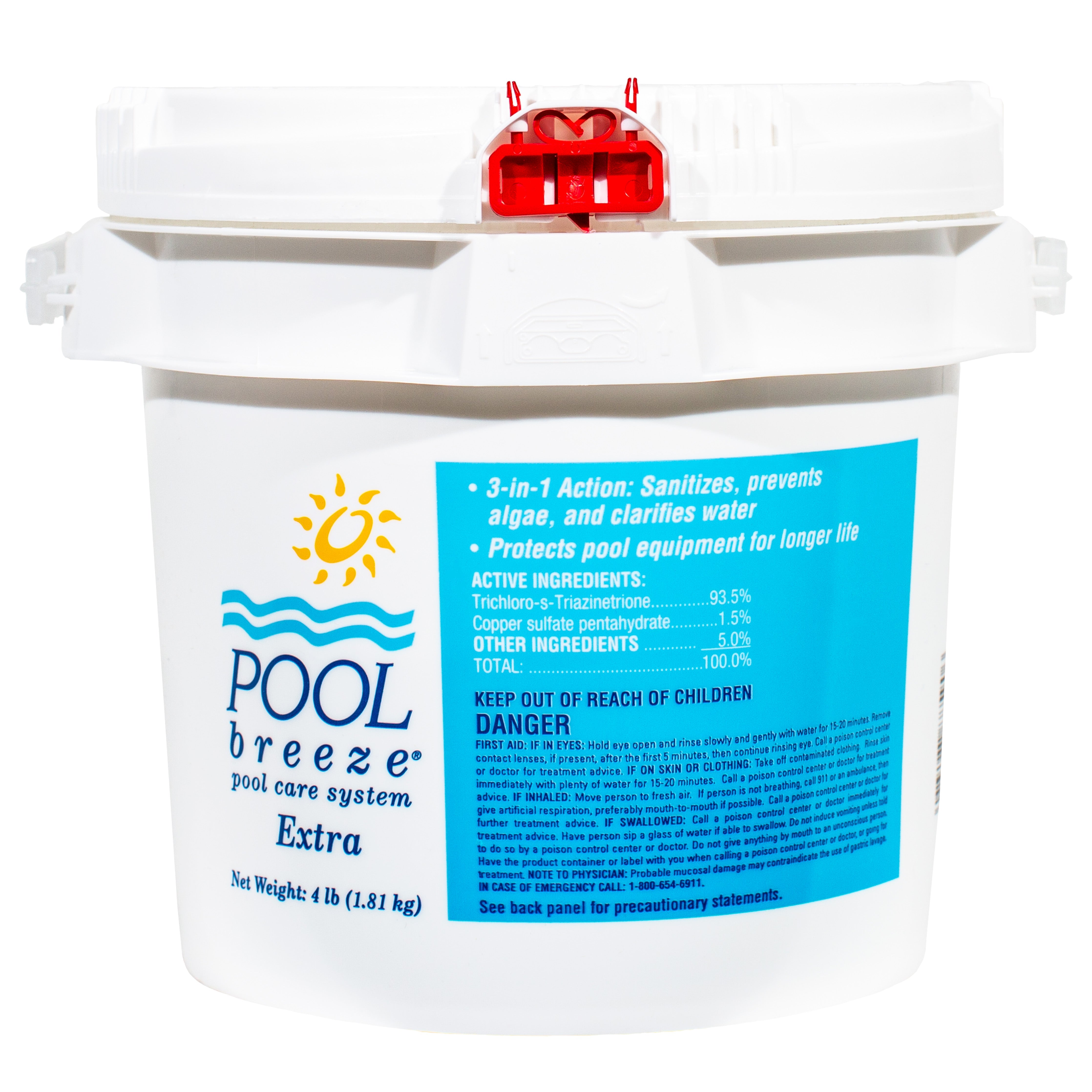 Pool Breeze Extra Multipurpose Tablets for Sanitizing Clarifying and Conditioning Pool Water