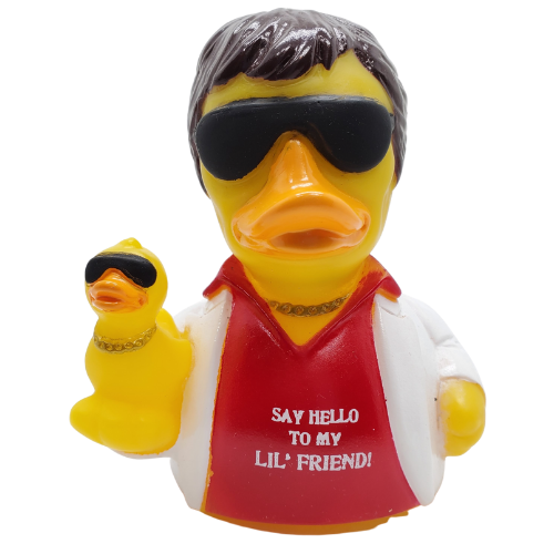 CelebriDucks Scarface Say Hello To My Lil Friend Rubber Duck