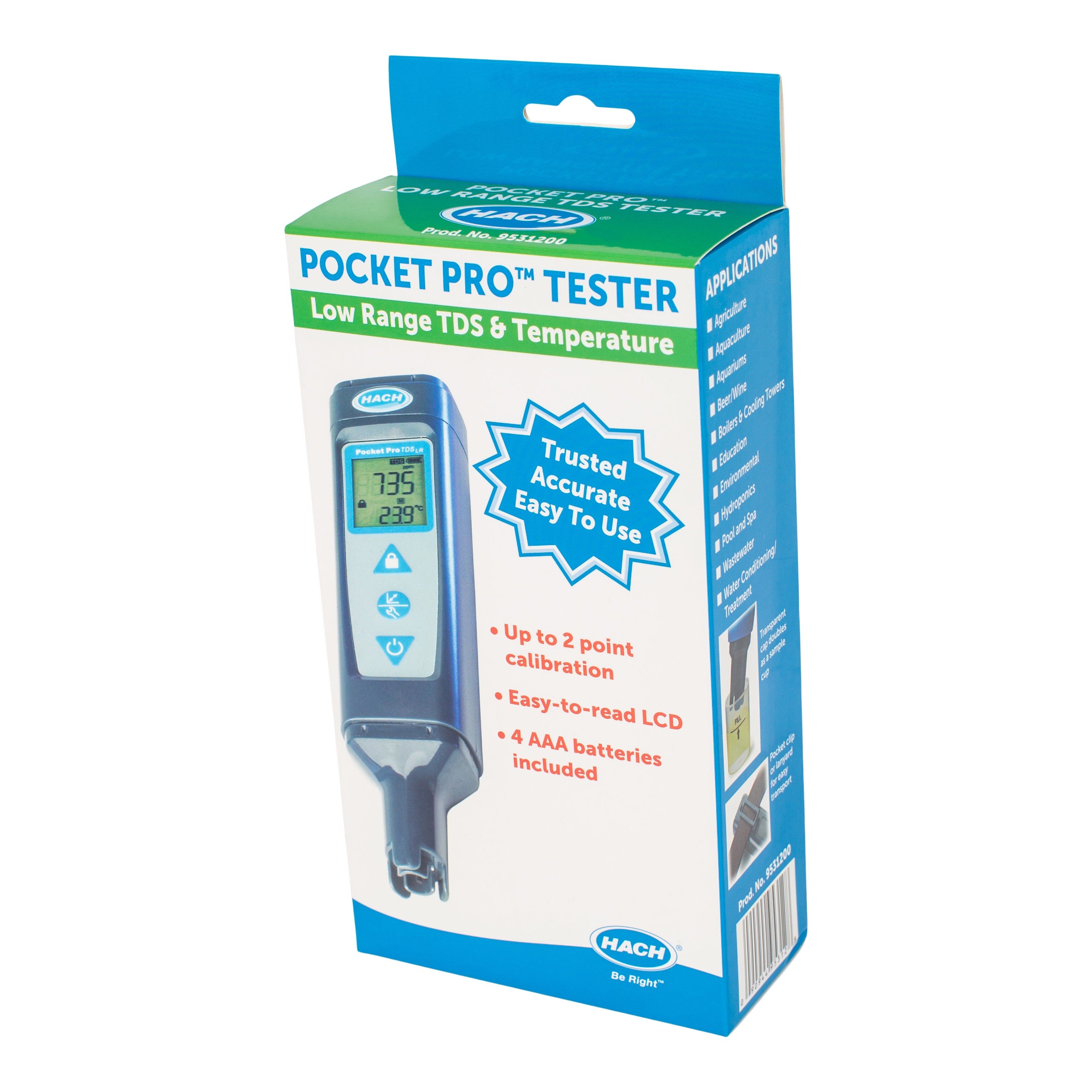 Hach Pocket Pro Low Range TDS Tester for Accurate Water Quality Testing