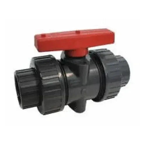 American Granby ITUV100SE Sch80 Ball Valve 1" Pvc T-union Gray by Duckies Pool Supply