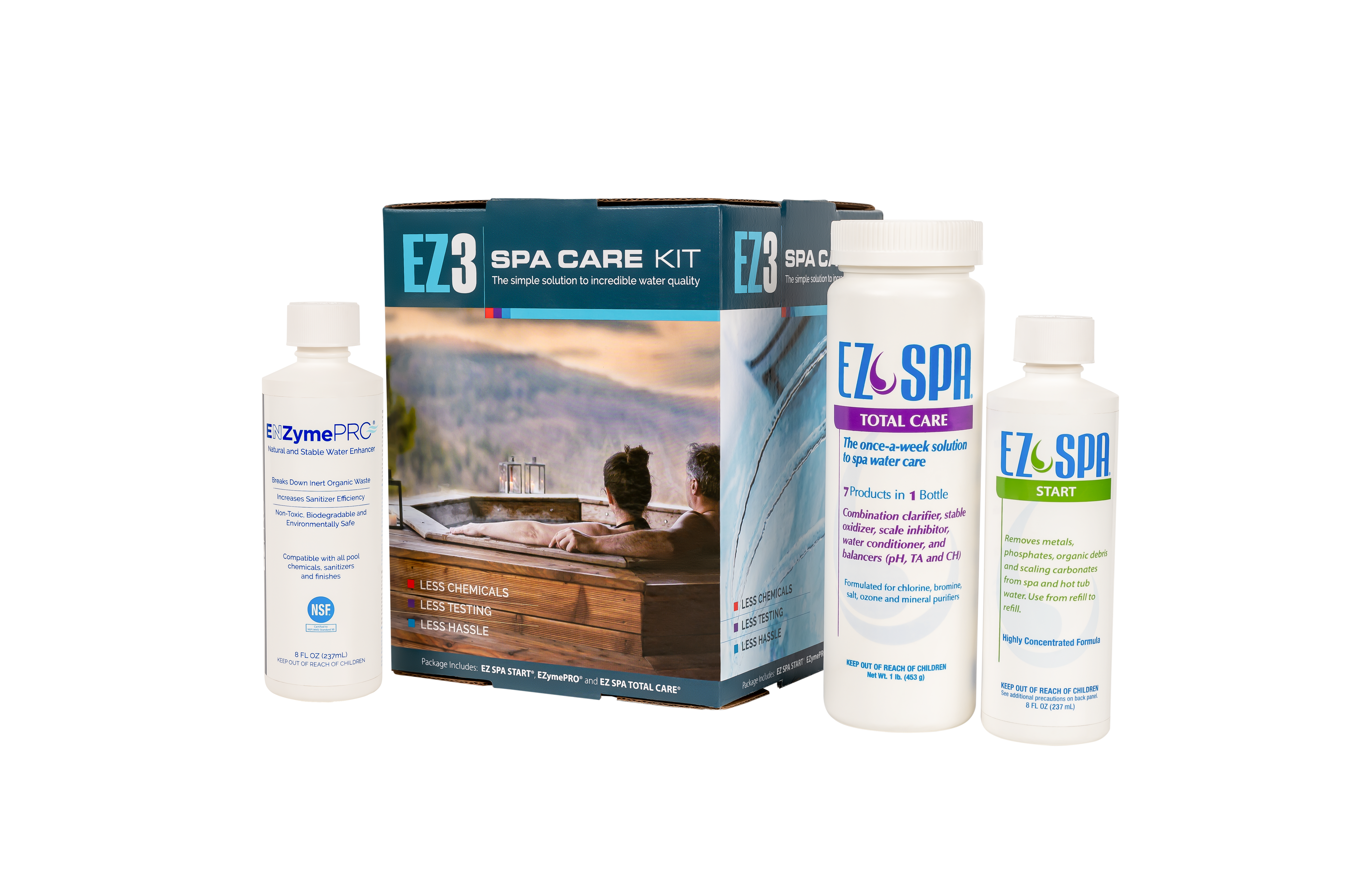 EZ Spa EZ3 Spa Care Kit Total Care Start Enzyme | EZE3KIT by EZSpa
