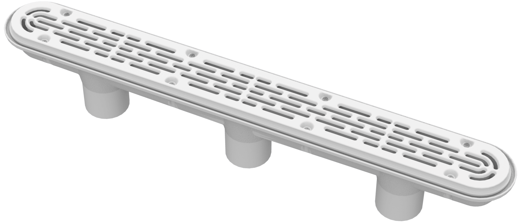 32" Aquastar Channel Drain W/Flat Grate Anti-Entrapment Suction Outlet Cover Only With Extended Edge To Cover Different Color Frames Without Mud Frame (Vgb Series) | 32CDFLNF101 by AquaStar
