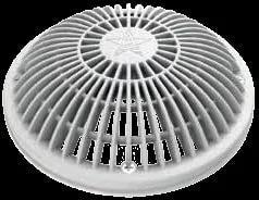 AquaStar 8" Round MoFlow Suction Outlet Cover and Mud Frame, White | 8MF101 by AquaStar