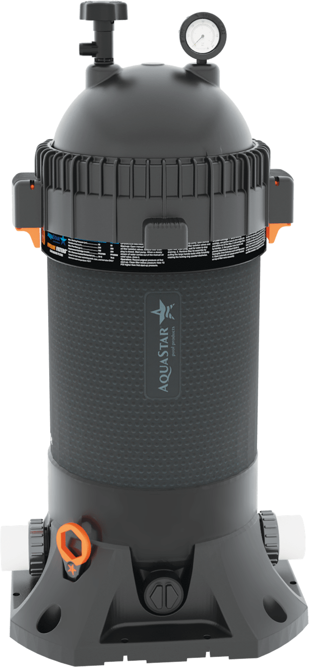 AquaStar Pipeline Cartridge Filter, Small Footprint, Big Filtration, 200 sq. ft, 27,000 gallons | PLF27000 by AquaStar