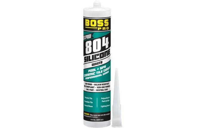 Boss 804 Silicone Grout Gray 10oz For Ceramic Tile Pool And Spa by Duckies Pool Supply