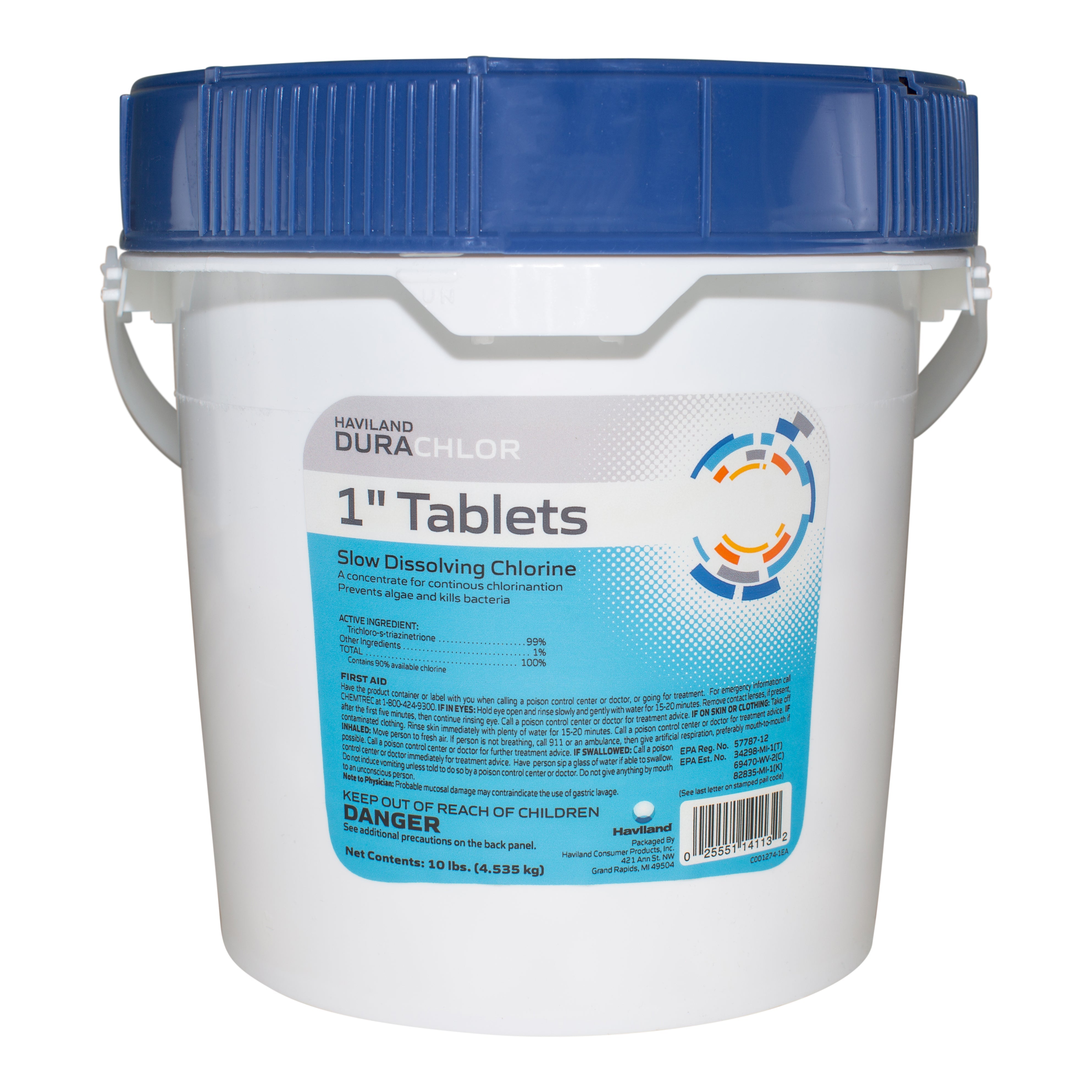 Haviland Durachlor 1 Inch Tablets for Long Lasting Pool Chlorination