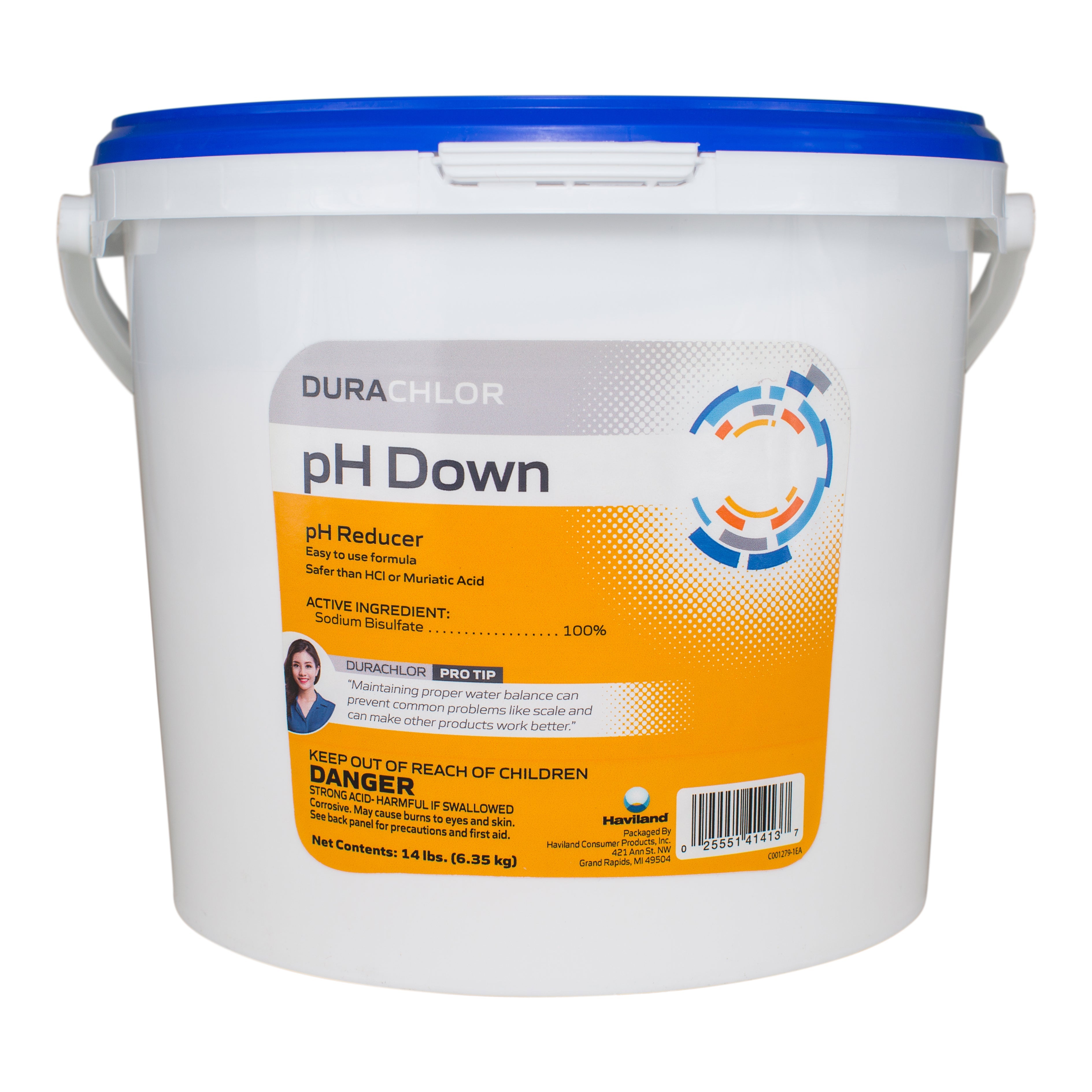 Haviland Durachlor pH Down Granular Formula for Pool Water Treatment