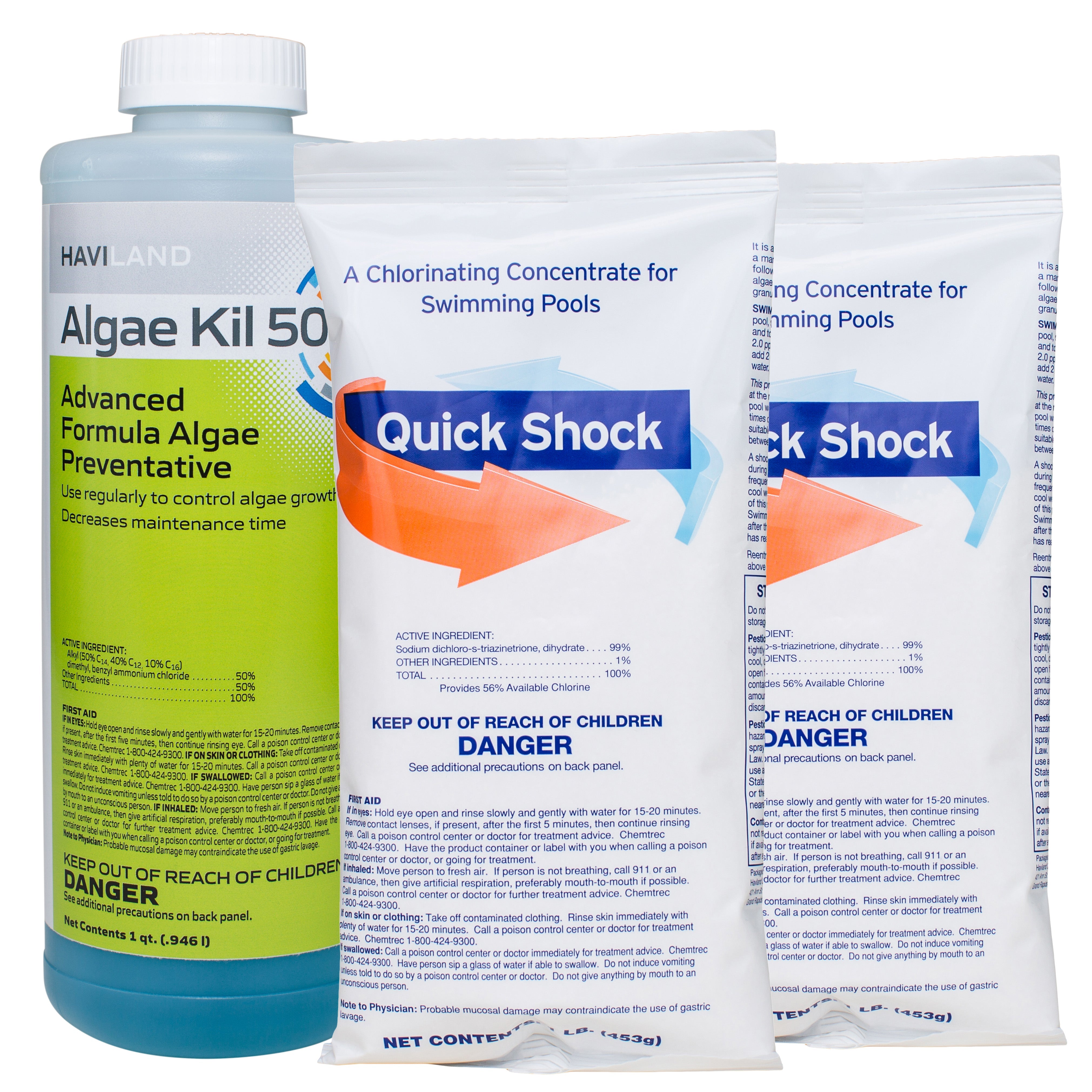 Haviland Durachlor Chlorinated Winter Closing Kit with Algae Kill and Quick Shock