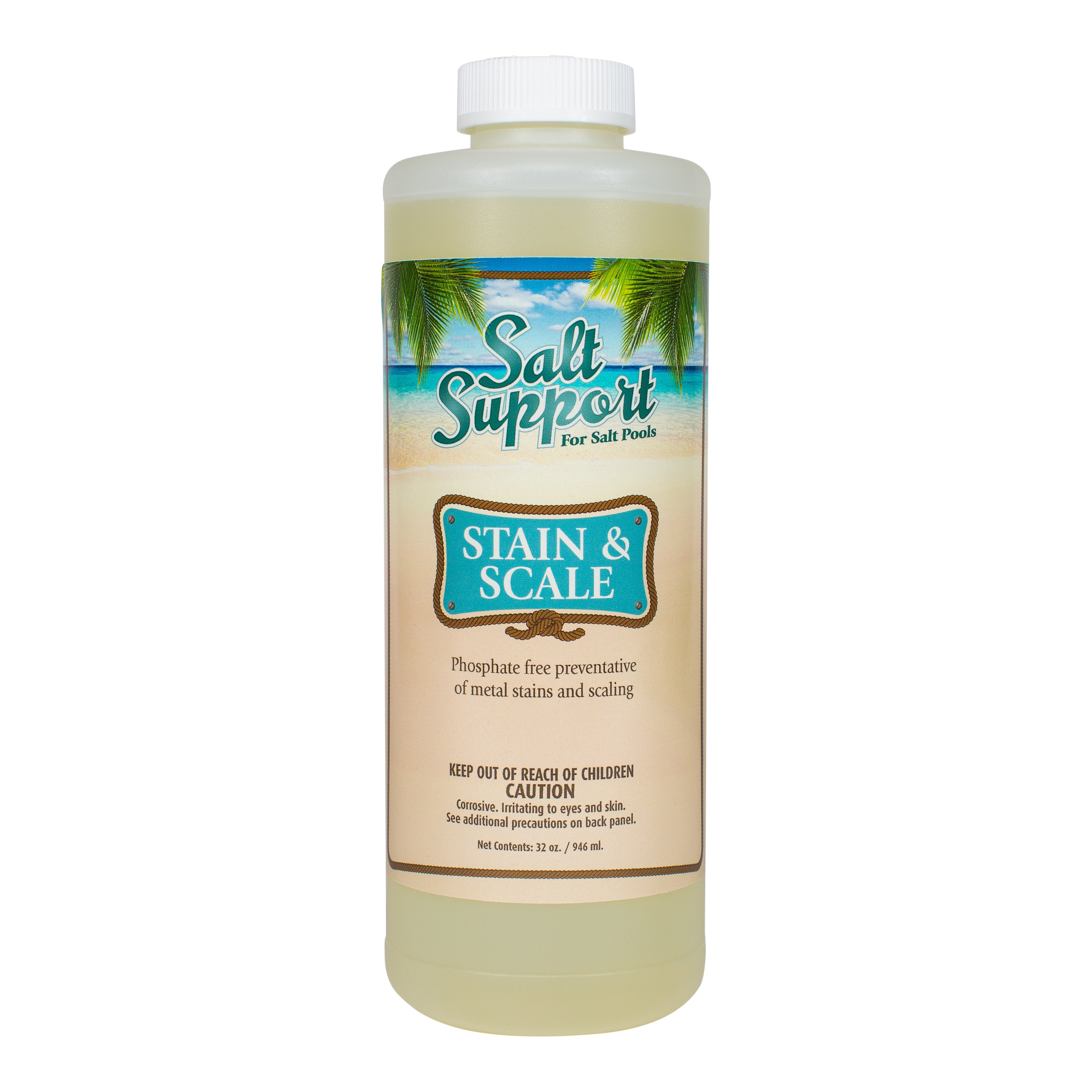 Salt Support Stain and Scale Prevention for Salt Water Pools