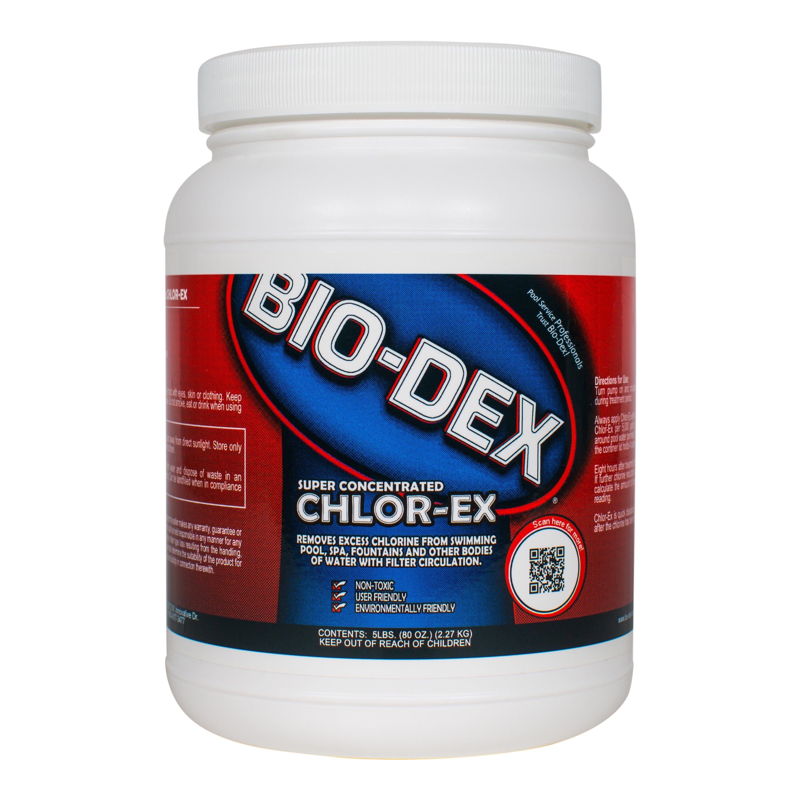 Bio-Dex Chlor-Ex Super Concentrated Granular Chlorine Remover for Pools Spas and Fountains