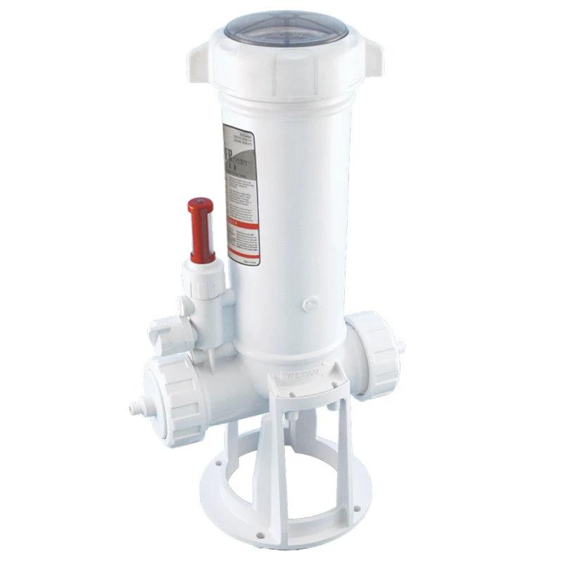 CMP Powerclean Tab Ultra Off-Line Chlorinator with 1.5"-2" Clamp Size, Clear Plastic Lid, 25280-309-000 by Custom Molded Products (CMP)
