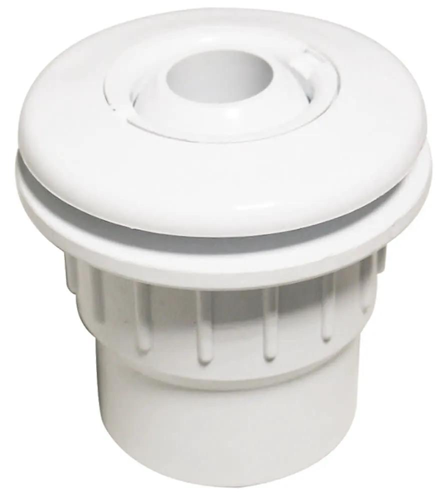 CMP Fiberglass Wall Fitting and Flush Eyeball, 1-1/2" Socket x 2" Spigot, 1-1/2" FI, White by CMP