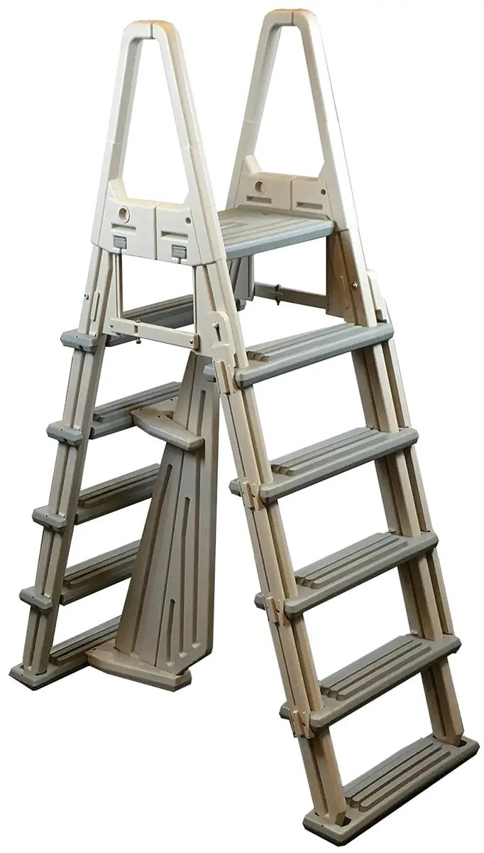 Confer Eliminator Heavy Duty A-Frame Ladder w/ Barrier | 7000X by Confer