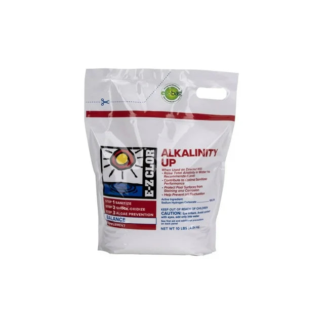 Ez Clor Alkalinity Up Pool Chemical 10 Lb Bag For Safe Water
