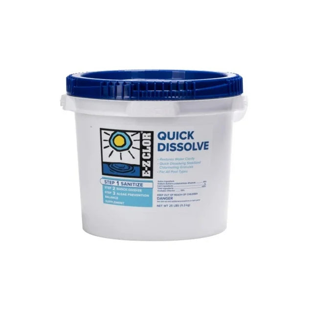Ez Clor Three Inch Chlorine Tabs For Pool Sanitation 25 Lb