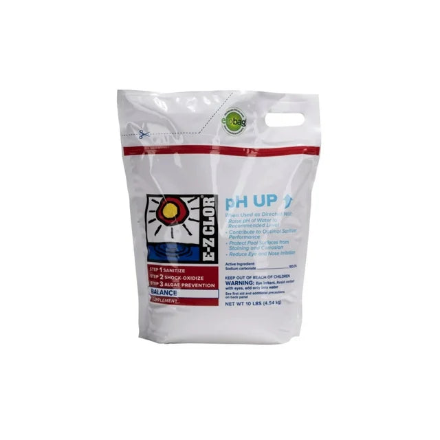 EZ Clor PH Up 10 Pound Pool PH Increaser Granules For Pools