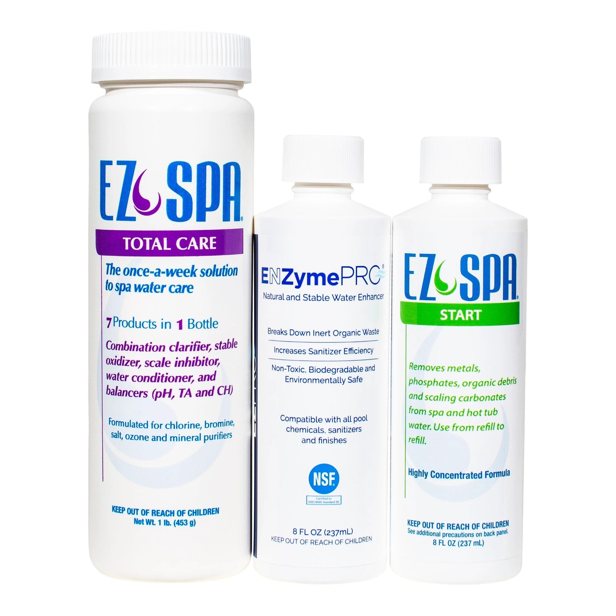 APi EZ3 Spa Care Kit Start Up System With EZ Spa Start And ENZyme Pro by APi