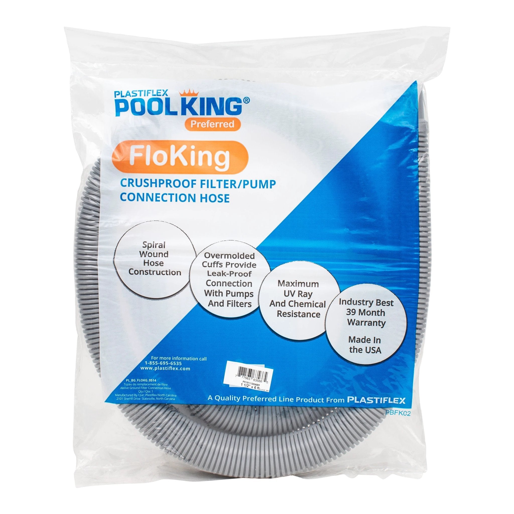 Plastiflex FloKing UV Resistant Filter Hose With Overmolded Cuff by Plastiflex