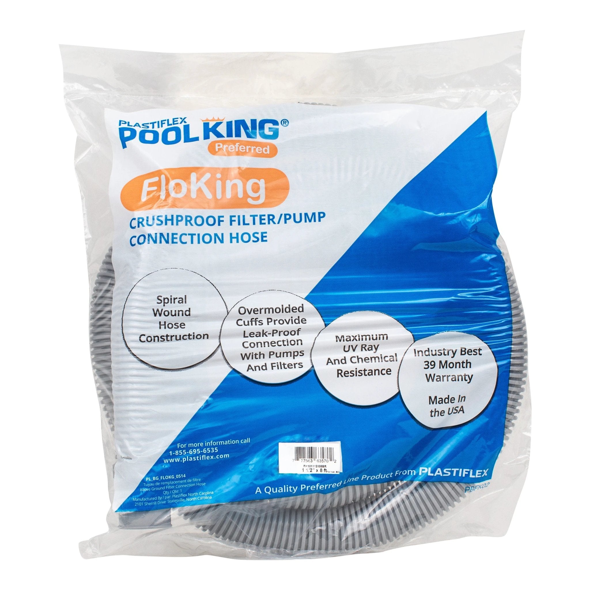 Plastiflex FloKing UV Resistant Filter Hose With Overmolded Cuff by Plastiflex