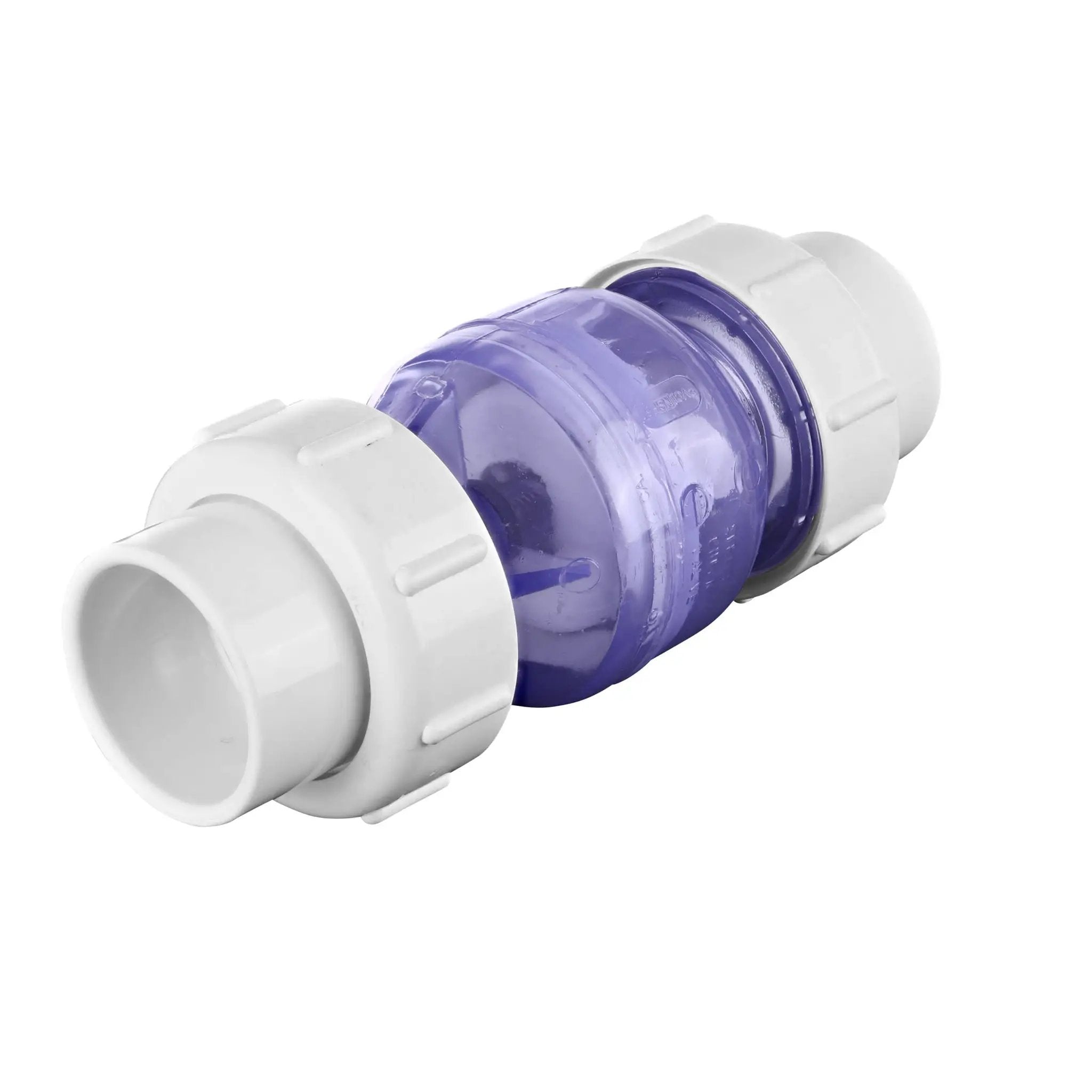 Flo Control True Union Spring Check Valve, 1-1/2" Clear PVC | 1700C-15 by FloControl