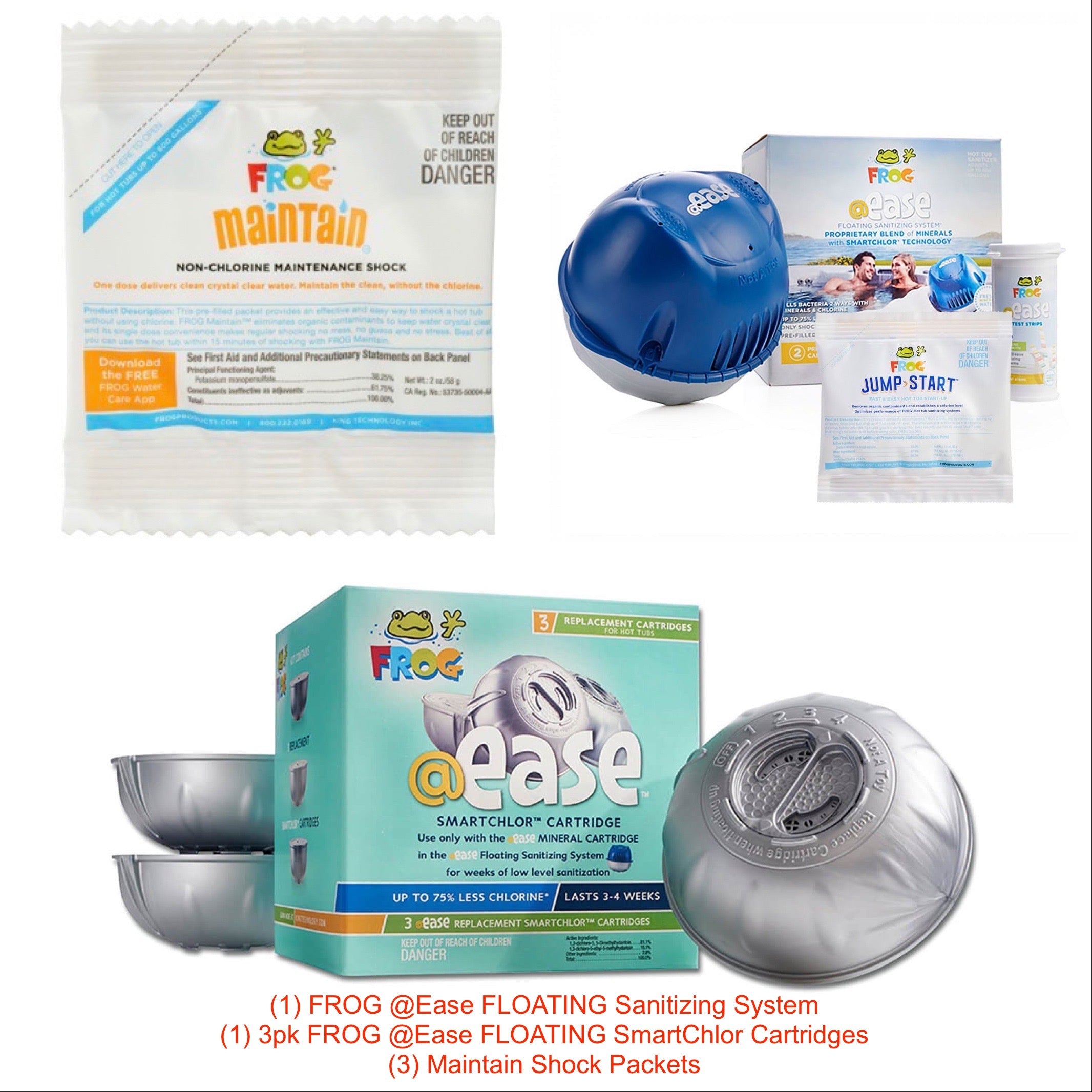 Floating Frog Ease Bundle With SmartChlor Cartridges