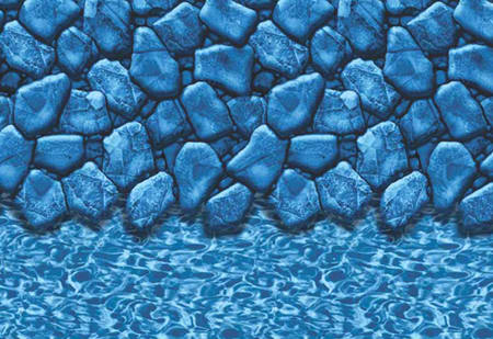 GLI 27' Round Boulder/RiverRock Overlap A/G Liner 48-52" Wall | 05-0027RD-BLD-OL-4852 by Gli