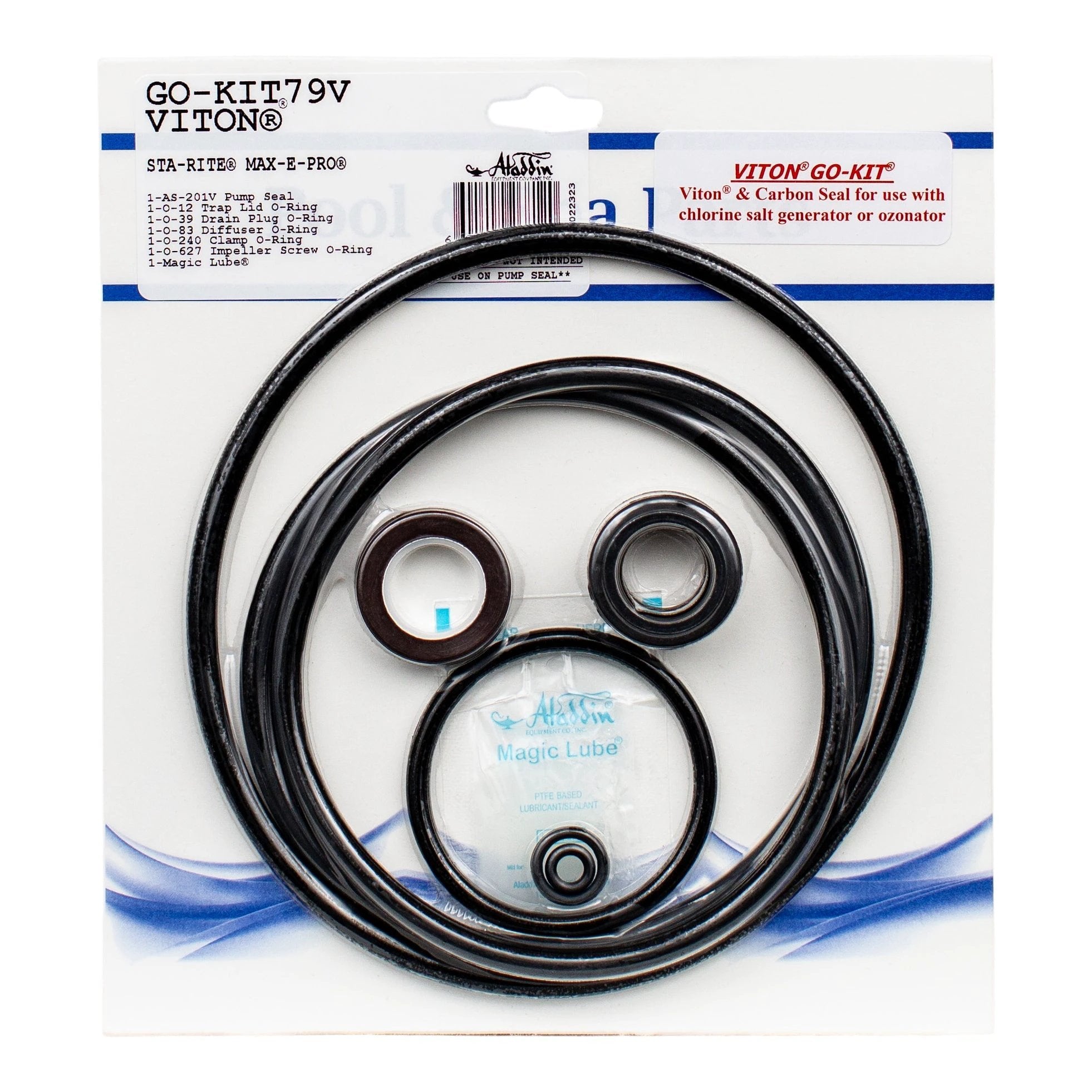 Aladdin Go Kit79V Sta Rite Max E Pro Pump Repair Kit With O Rings Gaskets Seals by Aladdin