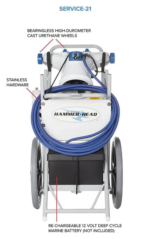 Hammerhead Service Unit Complete w/ 60' Cord | SERVICE-21-60 by Hammerhead