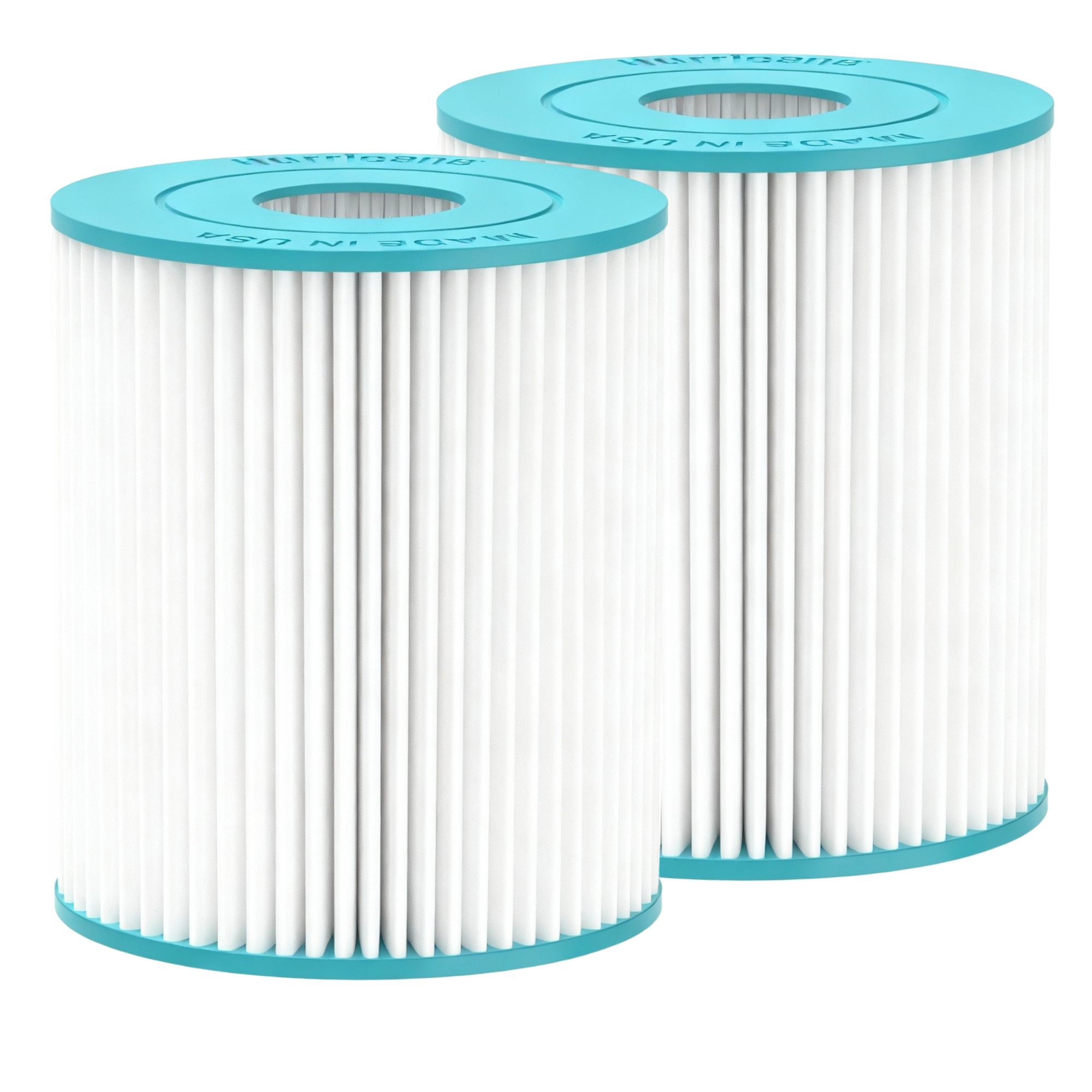 HF-PIN3-02 Premium Pool Filter Cartridge - 2 Pack USA Made Replacement for Pleatco PIN3PAIR, Unicel C-3302, Filbur FC-3751, Intex Type E by Hurricane Pool Filters
