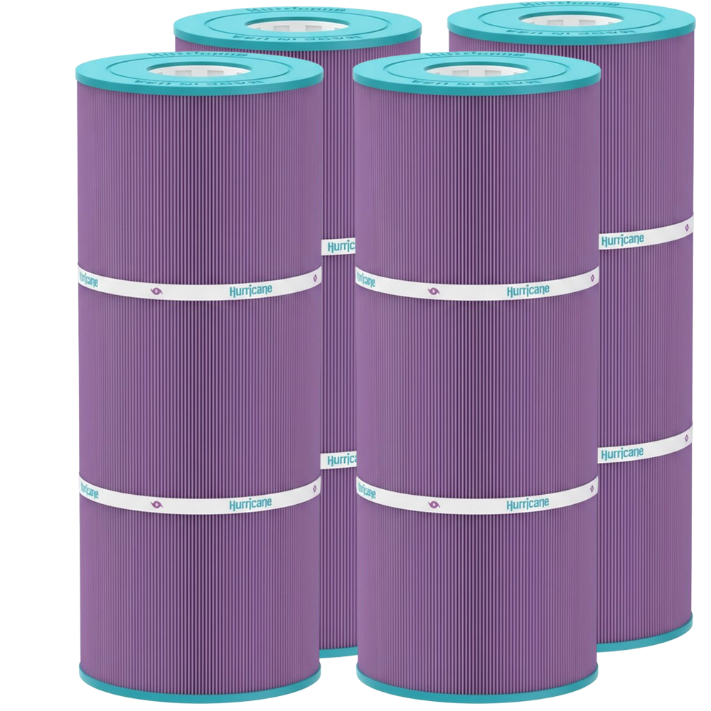 4 Pack HF56SV-04P Platinum Purple Pool Filter Cartridge - Replacement for Pleatco PA56L, Hayward SwimClearC2030, CX481X RE PAK4 by Hurricane Pool Filters