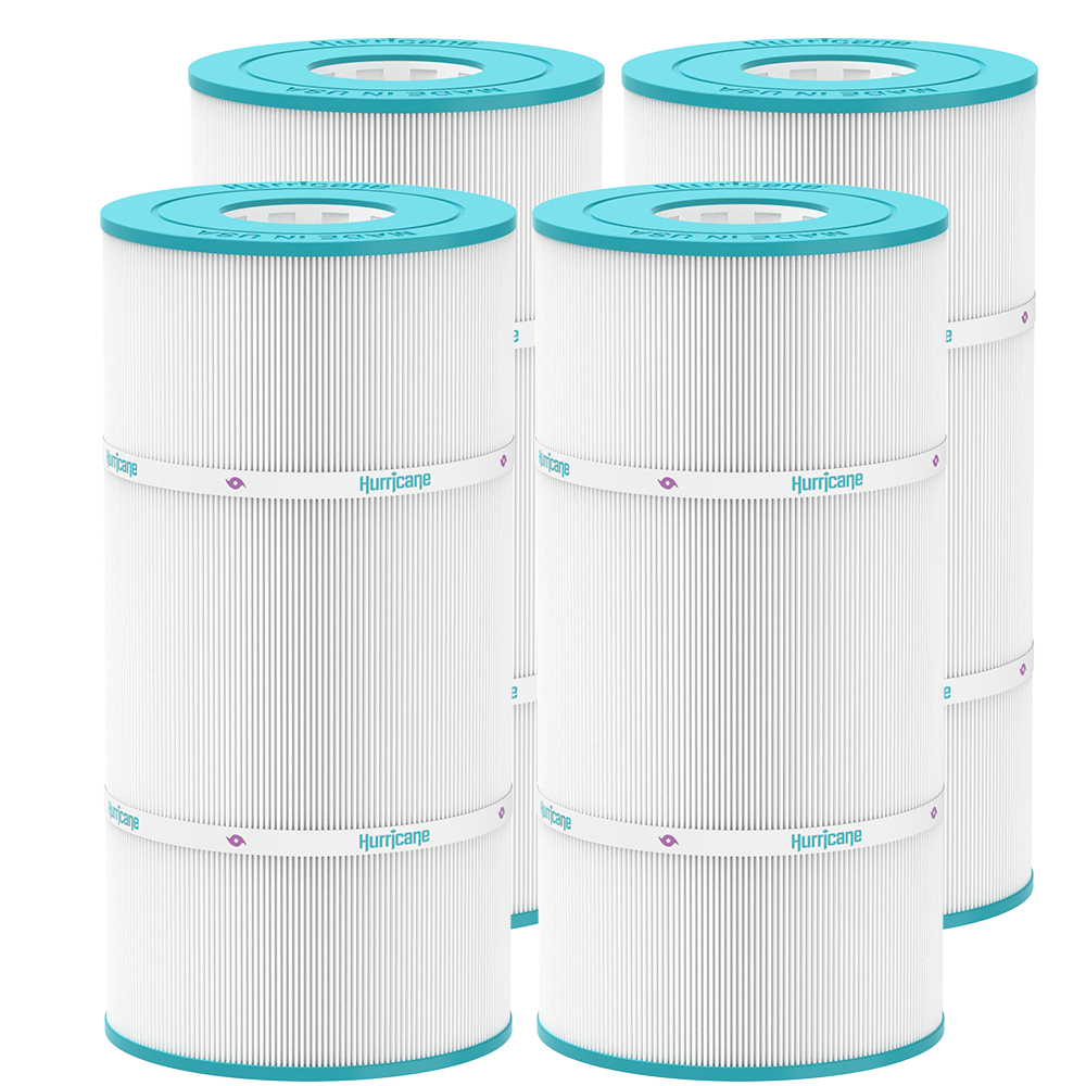 4 Pack HF7458-04 Advanced Pool Filter Cartridge - Replacement for Pleatco PA56SV, Unicel C-7458, Filbur FC-1223, Hayward SwimClear C2025 by Hurricane Pool Filters