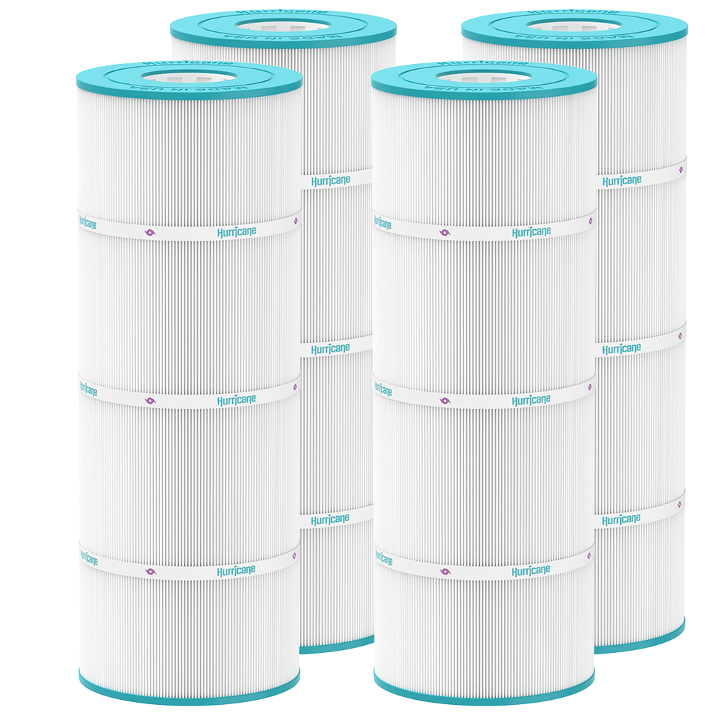 4 Pack HF7485-04 Premium Pool Filter Cartridge - Replacement for Pleatco PA89, Unicel C-7485, Filbur FC-0009 - Best Value USA Pool & Spa Filters by Hurricane Pool Filters