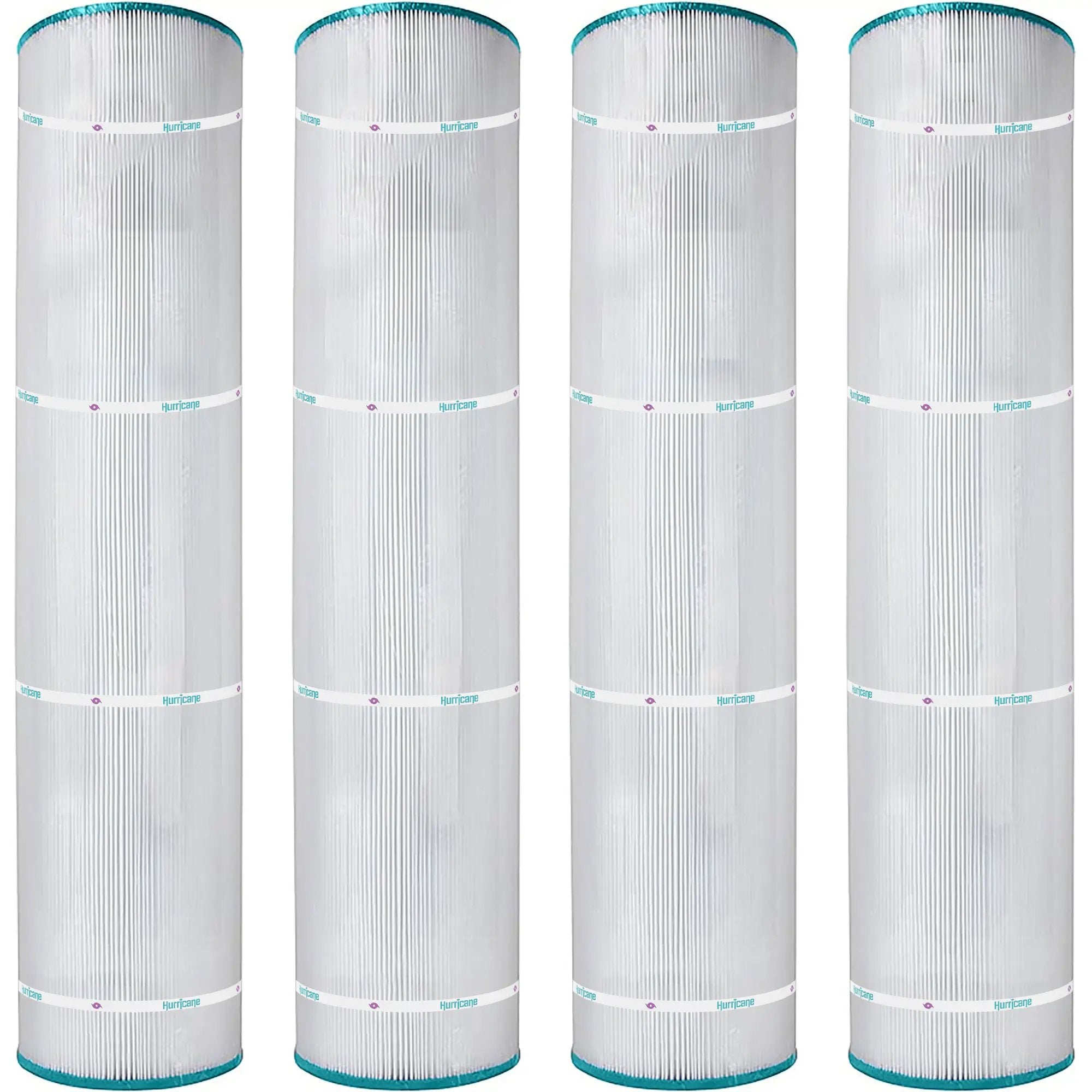 4 Pack HF7495-04 Advanced Pool Filter Cartridge - Replacement for Pleatco PA126, Unicel C-7495, Filbur FC-1296, Hayward Super-Star-Clear C5000, SwimClear C5020 by Hurricane Pool Filters