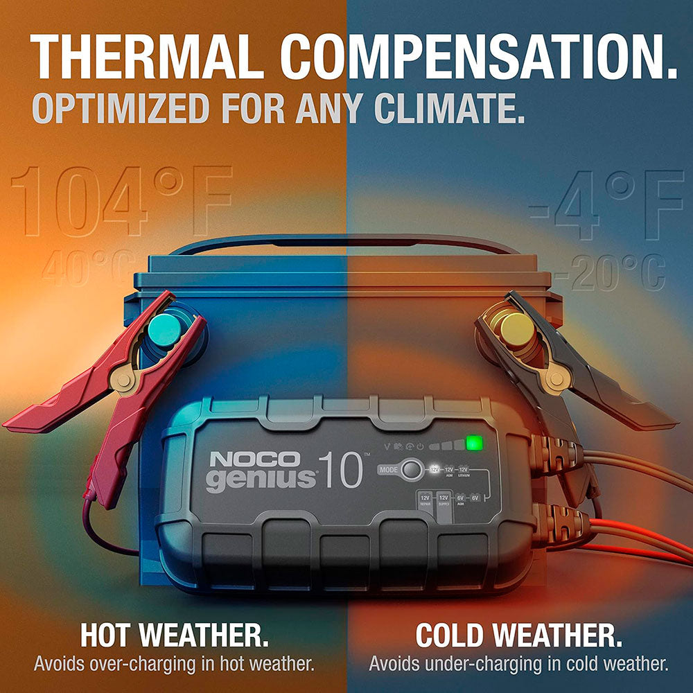NOCO Genius10 10A Charger For HammerHead Pool Cleaners