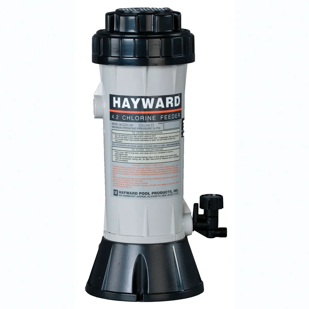 Hayward Automatic A/G Pool Chlorinator, In-Line, 1.5" FIP, 4.2 lb Capacity | CL110ABG by Hayward
