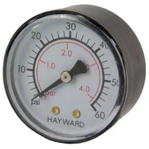 Hayward Pressure Gauge, 1/4" Back Mount | ECX27091 by Hayward
