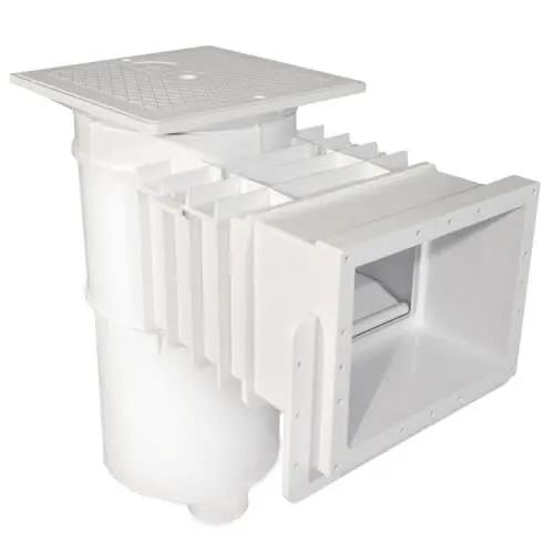 Hayward Vinyl/Fiberglass Auto-Skim Series Skimmer w/Square Cover, 2" Threaded, White | SP1084 by Hayward