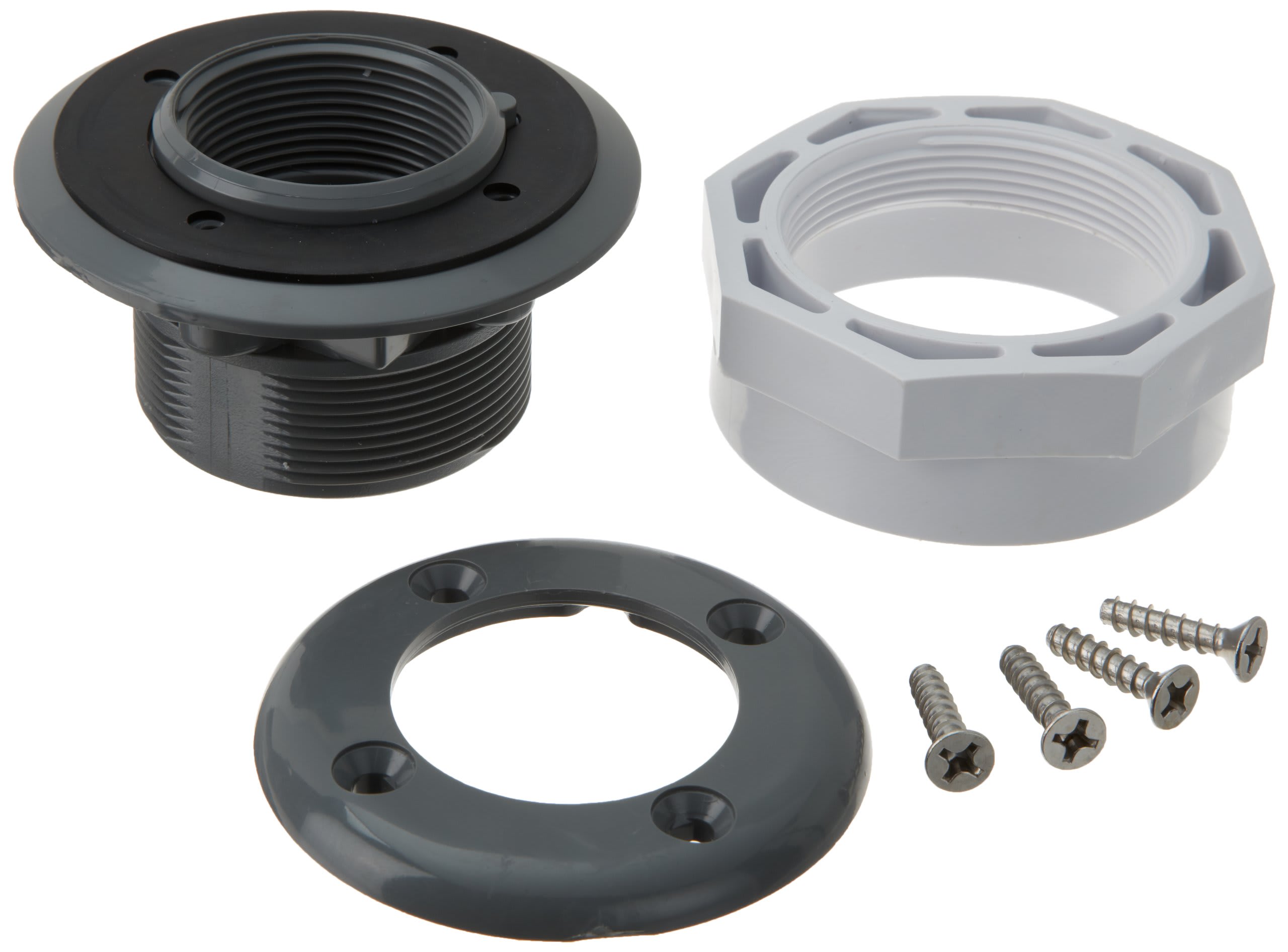 Hayward Inlet Return Fittings, 1-1/2" FIP, Dark Gray, Vinyl | SP1408DGR by Hayward