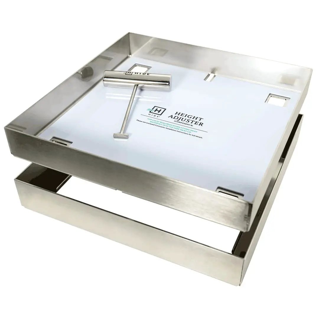 HIDE 12" Skimmer Cover, 3/8"-1/2" (1cm) Material, Square Inlay Lid | HSL12-0.4KIT by HideSkimmerLids