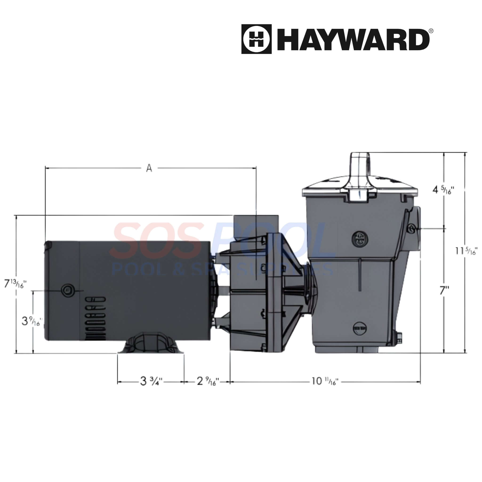 Hayward Power-Flo LX 1.5 HP Above Ground Pool Pump | W3SP1580X15