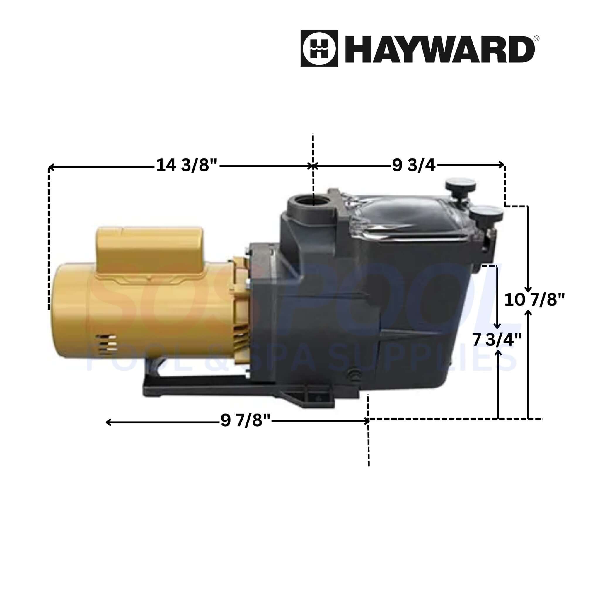 Hayward Super Pump 1.1 HP Pool Pump | Up-Rated | 115V / 220V | W3SP2607X10