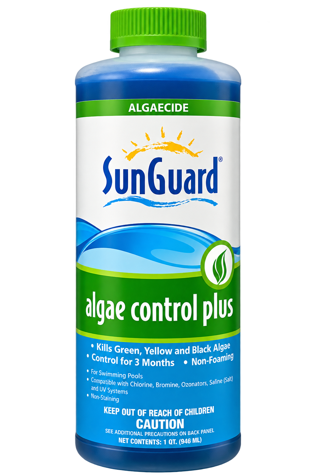 SunGuard Algae Control Plus High Strength Copper Algaecide 1 Quart by SunGuard