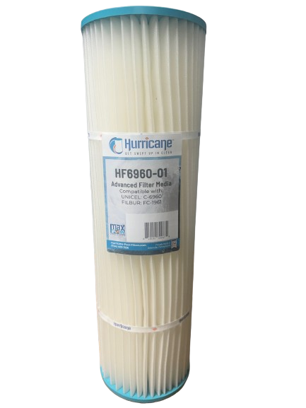 HF6960-04 DE Filter Cartridge - 4 Pack Replacement for Unicel C-6960, Filbur FC-1961, Pentair C-6960-4, Quad DE 60 by Hurricane Pool Filters