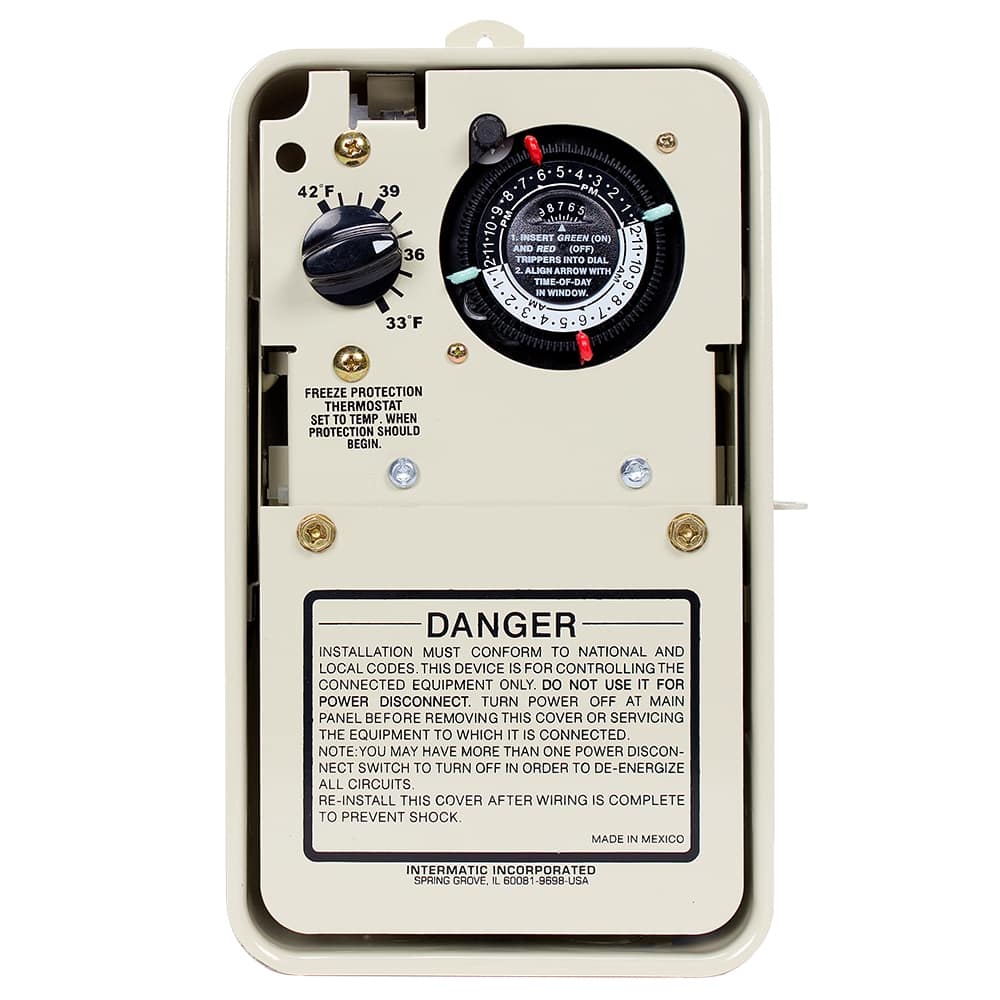 240 VAC 5.75" x 3.625" x 9.625" Freeze Protection with Thermostat Timer | ITMPF1102T by Intermatic