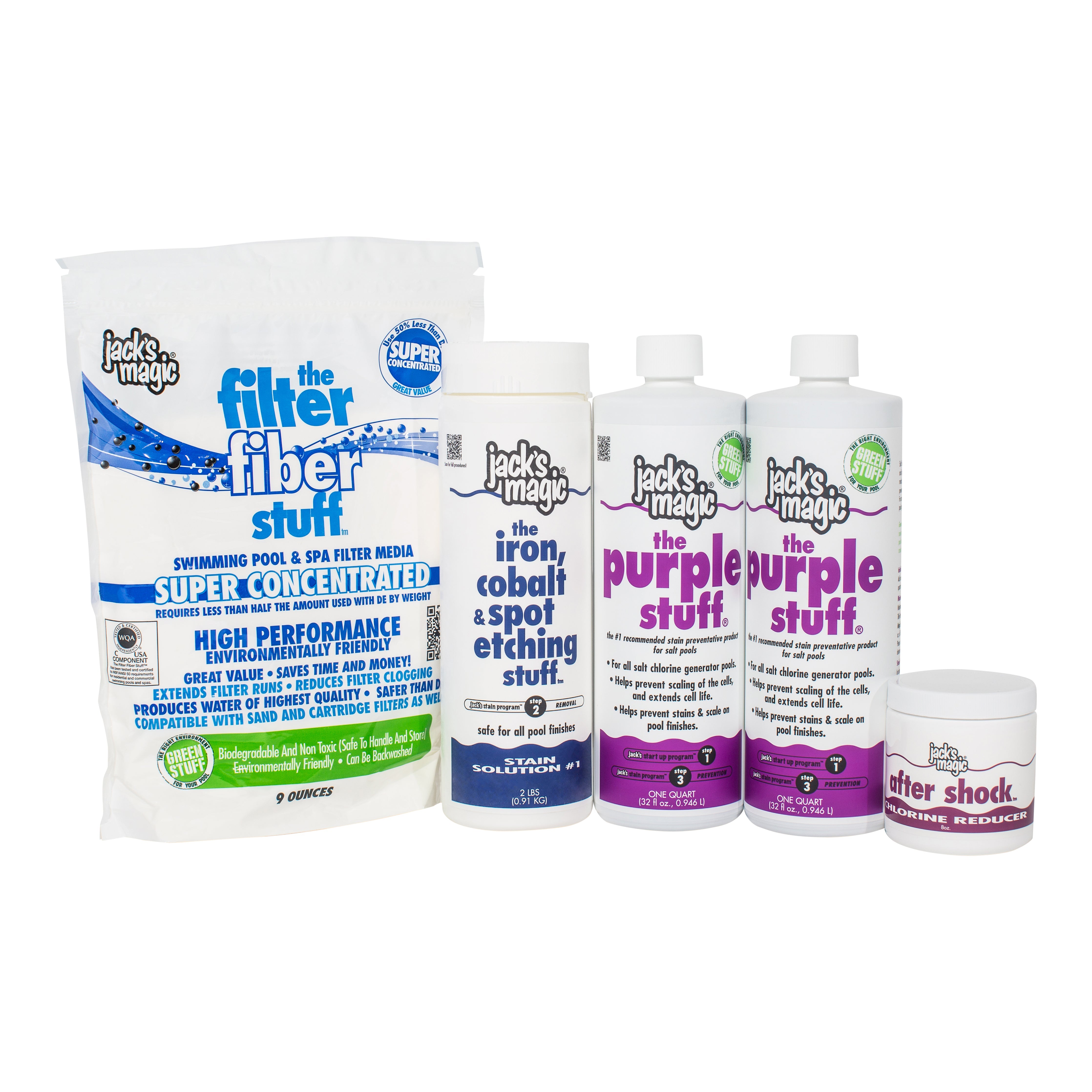 Jack's Magic Jack Pacs Treatment Pack for 10000 Gallon Pool Stain Maintenance